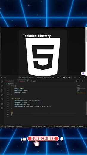 Skill Bar Animation Using HTML and CSS