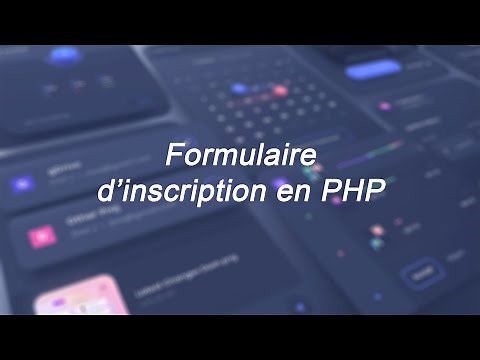 #5 Formulaire d'inscription en PHP