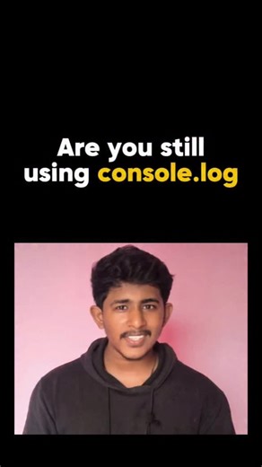 Abisheik | JavaScript on Instagram: "7 Console Tricks Every JavaScript Dev Should Know 💻⚡ . @codebyabi . You think console.log() is all there is? 😏 Here are 7 console methods pros actually use 👇 ⚡ console.log() → Print values ⚠️ console.warn() → Show warnings ❌ console.error() → Highlight errors in red ℹ️ console.info() → Give info messages 📦 console.table() → Display arrays/objects neatly 📂 console.group() / console.groupEnd() → Organize logs ⏱️ console.time() / console.timeEnd() → Measure