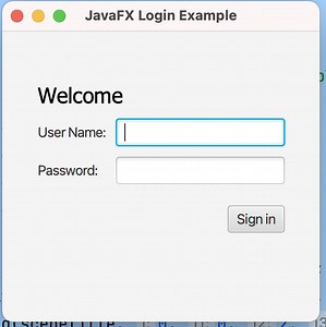 JavaFX Login Form Design Example