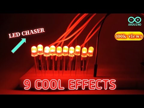 Arduino sequential led project | led chaser circuit | Arduino projects