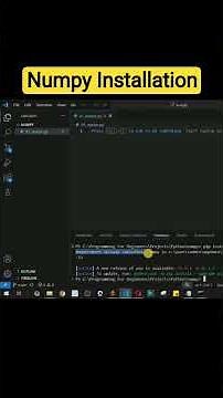 Numpy Tutorial - Install Numpy library in Python