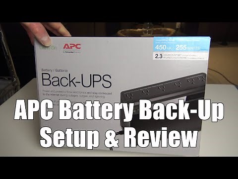 APC Battery Backup UPS Setup & Review (Amazon Links Below)