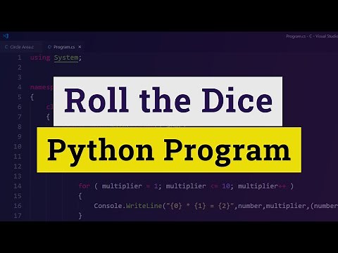 Python Roll the Dice Program