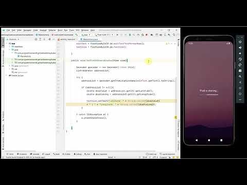 How to get Latitude and longitude coordinates from text address in your Android App? - Geocoder API