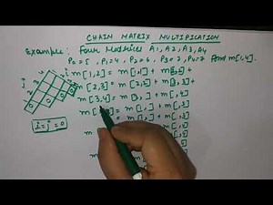 Easiest way to solve chain matrix multipication