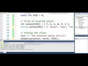 Sorting Parallel Arrays