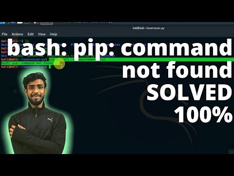 Bash: pip: command not found solved 100% | pip command not found | pip not found | issue fixed |