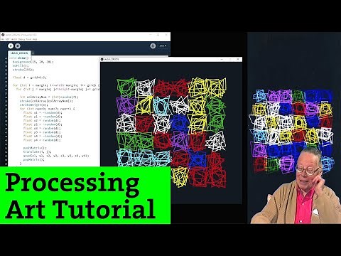 Ep.3 Processing tutorial | VERA MOLNAR ALGORITHM (Creative coding and generative art)