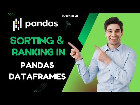 Sorting and Ranking data in Pandas Dataframes | Python Pandas tutorial #pandaslibrary