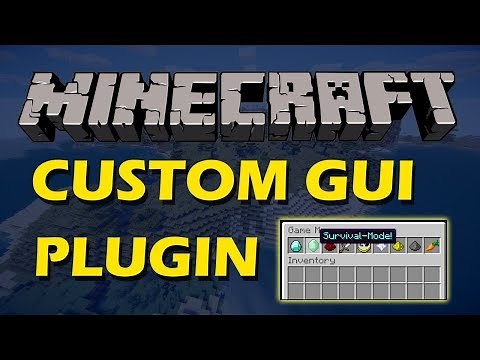 Create your own GUI's in Minecraft with Custom GUI Plugin