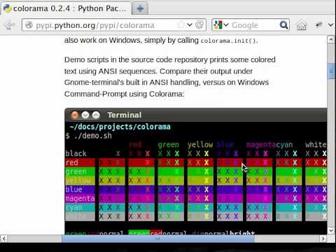 Python [colorama] Introduction