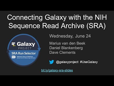 Connecting Galaxy with the NCBI Sequence Read Archive (SRA)