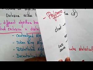 Distributes Mutual Exclusion | Distributed Systems | Lec-58 | Bhanu Priya