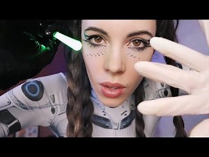 ASMR Alien Ear Exam, Cranial Nerve Tests (No Talking)