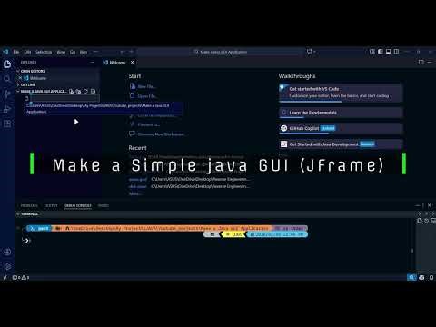Make a Java GUI (JFrame)
