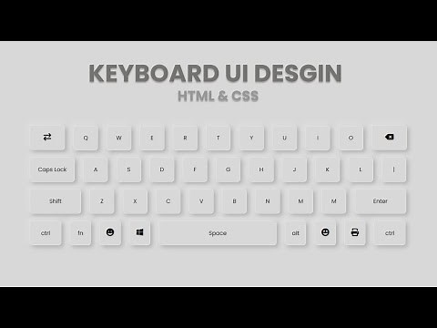 How to Create Keyboard UI Design with HTML and CSS | Keyboard UI Design