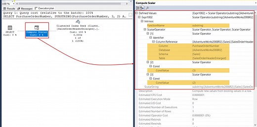 SQL SUBSTRING function and its performance tips