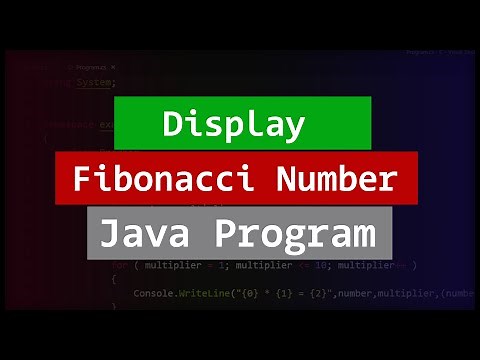 Java Program to Display Fibonacci number Series