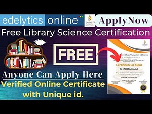 Free Library Science Course Online with Certificate | Library Science | Free Course Certificate