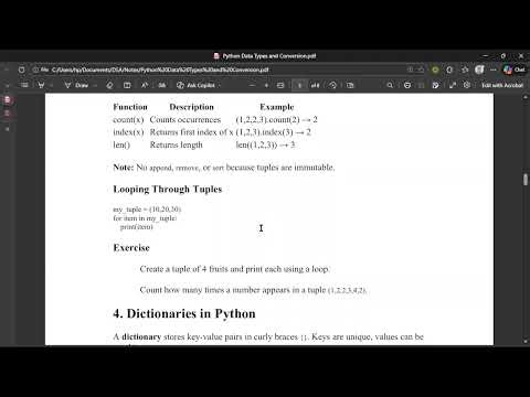 Python Tuple Tutorial 📘 | Simple Explanation for Students
