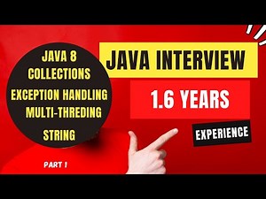 JAVA Interview | 1.6 Years Experience | JAVA 8
