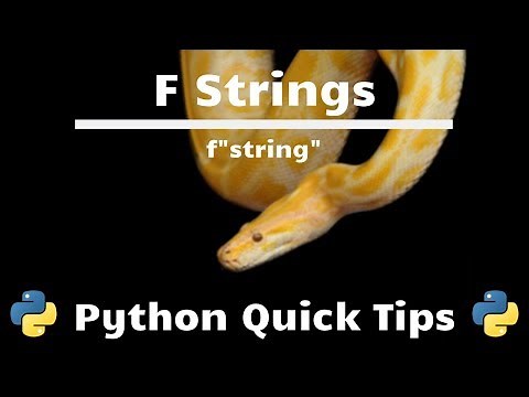 f Strings - Python Quick Tips