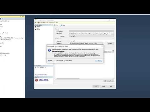 Restore of database failed. File cannot be restored over the existing. -[SOLVED]