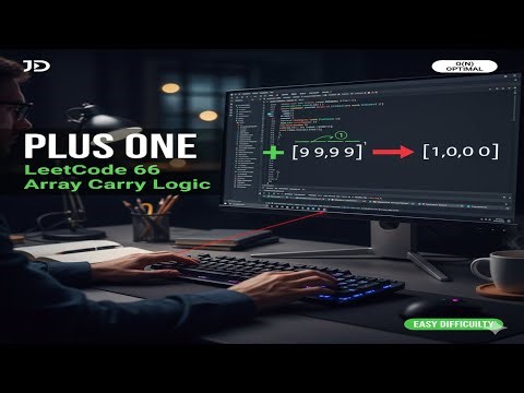 Plus One - LeetCode 66 | Array Carry Logic | Full Explanation & Code