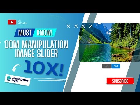 Build an Image Slider with JavaScript | DOM Manipulation Project Tutorial