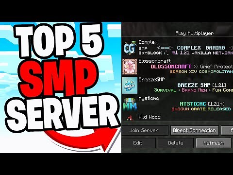 Top 5 SMP Servers For Minecraft 1.21.6! - Java & Bedrock