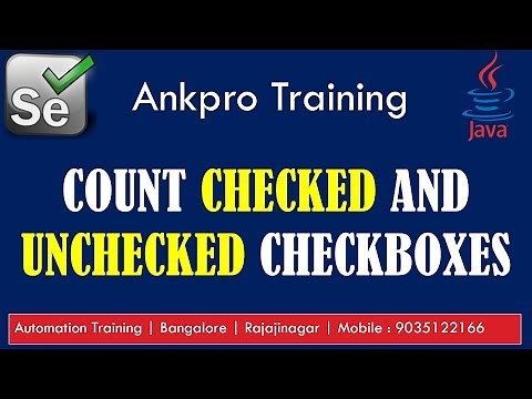 Selenium with Java 17 - How To Count Checked And Unchecked Checkboxes in selenium webdriver