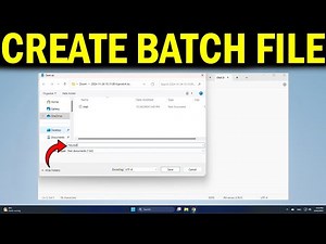 How To Create a Batch bat File in Windows 11 - Quick Fix