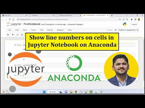 How to Show line numbers on cells in Jupyter Notebook on Anaconda | 2023 | Amit Thinks
