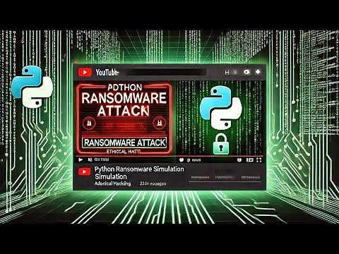 Python Ransomware Simulation Tutorial | Advanced Ethical Hacking for Cybersecurity Pros