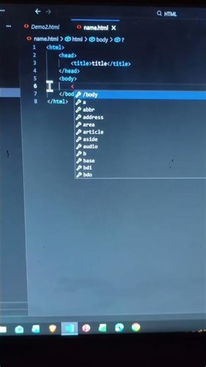 HTML program hello world#html #coding #coding #shortvideo #shortvideo #htmlcode #youtube #viral