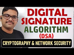 18-DSA Algorithm Explained 🔐 | How Digital Signatures Work in Network Security | Understanding DSA