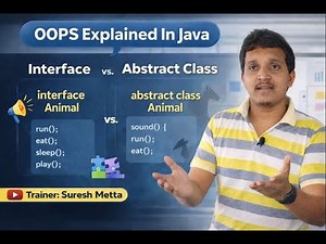 OOPS Explained in Java | Interface vs Abstract Class with Real Examples|Suresh Metta|