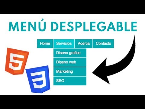 ➡️Cómo CREAR un MENÚ DESPLEGABLE con HTML y CSS