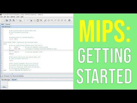 Starting Up MARS - MIPS Tutorial