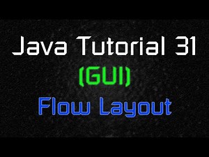 Java Tutorial 31 (GUI) - FlowLayout()