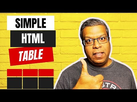 How To Create Simple Table In Html With Rows And Columns In Notepad++: Basic HTML Table Tutorial