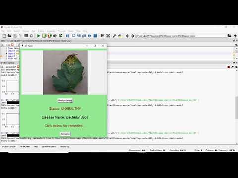 Plant Disease Detection Using Machine Learning in Python