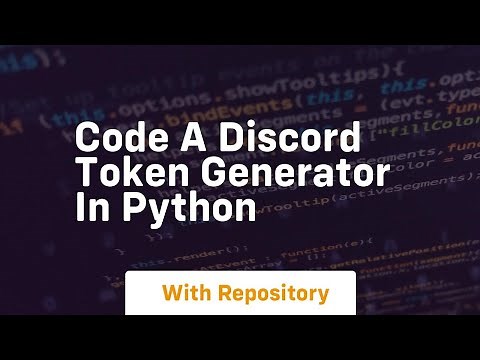 Code a discord token generator in python