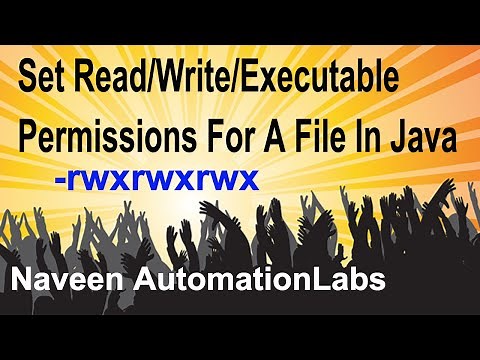 Set Read/Write/Executable permissions for a file in Java