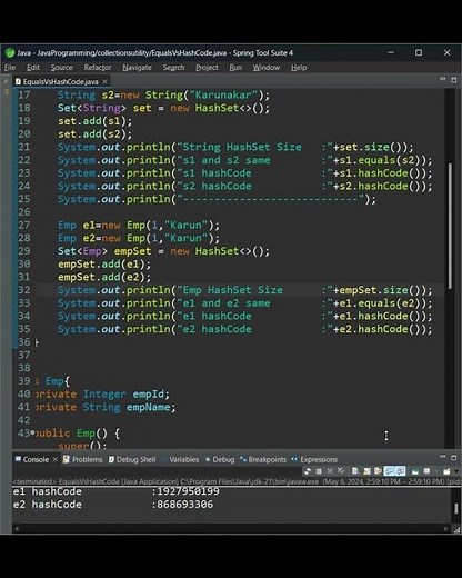 🤔 What is the Contract Between equals() and hashCode() Methods in #java | #programmingkt #shorts