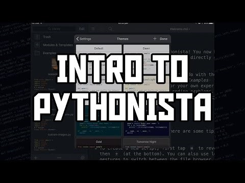 Pythonista Intro