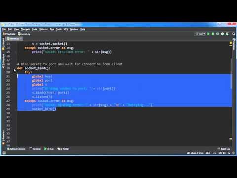 Python Reverse Shell Tutorial - 2 - Binding the Socket and Listening for Connections