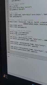 operating servo motor using raspberry pi board, python gui
