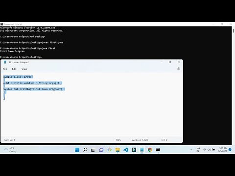 How to Execute Java Program in Notepad